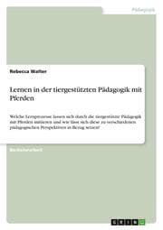 Cover von Lernen in der tiergestützten Pädagogik mit Pferden