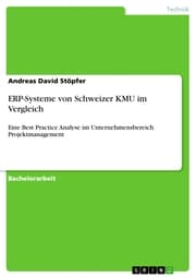 Cover von ERP-Systeme von Schweizer KMU im Vergleich
