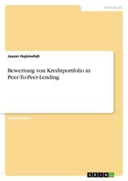Cover von Bewertung von Kreditportfolio in Peer-To-Peer-Lending