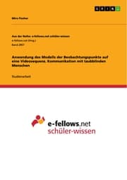 Cover von Anwendung des Modells der Beobachtungspunkte auf eine Videosequenz. Kommunikation mit taubblinden Menschen
