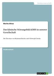 Cover von Das klinische Störungsbild ADHS in unserer Gesellschaft