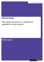 Cover von The expert interview as a method of qualitative social research