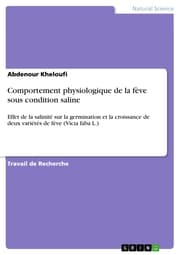 Cover von Comportement physiologique de la fève sous condition saline
