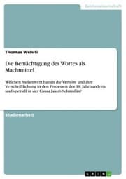 Cover von Die Bemächtigung des Wortes als Machtmittel