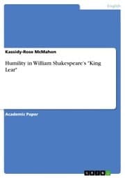 Cover von Humility in William Shakespeare's 'King Lear'