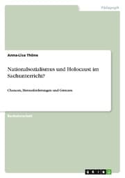 Cover von Nationalsozialismus und Holocaust im Sachunterricht?