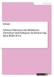 Cover von Schweiz Exkursion mit Alb-Käserei, Gletschern und Furkapass. Im Kanton Zug, Bern, Wallis & Uri