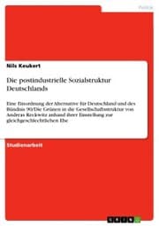 Cover von Die postindustrielle Sozialstruktur Deutschlands