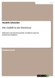 Cover von Die GmbH in der Insolvenz