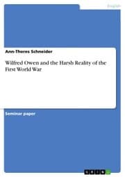 Cover von Wilfred Owen and the Harsh Reality of the First World War
