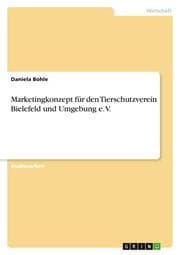Cover von Marketingkonzept für den Tierschutzverein Bielefeld und Umgebung e. V.