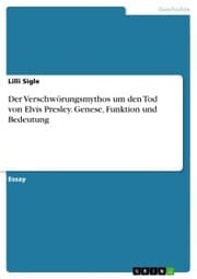 Cover von Der Verschwörungsmythos um den Tod von Elvis Presley. Genese, Funktion und Bedeutung
