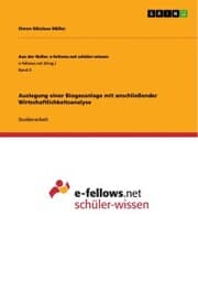 Cover von Auslegung einer Biogasanlage mit anschließender Wirtschaftlichkeitsanalyse