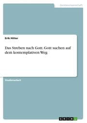 Cover von Das Streben nach Gott. Gott suchen auf dem kontemplativen Weg