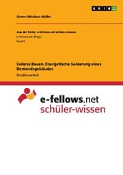 Cover von Solares Bauen. Energetische Sanierung eines Bestandsgebäudes