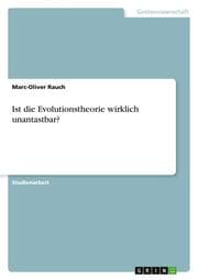 Cover von Ist die Evolutionstheorie wirklich unantastbar?