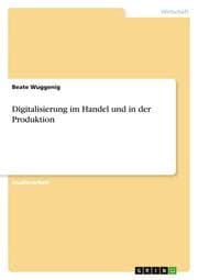 Cover von Digitalisierung im Handel und in der Produktion
