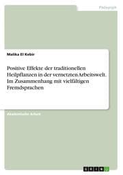 Cover von Positive Effekte der traditionellen Heilpflanzen in der vernetzten Arbeitswelt. Im Zusammenhang mit vielfältigen Fremdsprachen