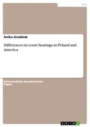 Cover von Differences in court hearings in Poland and America
