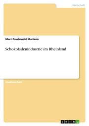 Cover von Schokoladenindustrie im Rheinland
