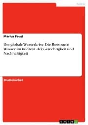 Cover von Die globale Wasserkrise. Die Ressource Wasser im Kontext der Gerechtigkeit und Nachhaltigkeit