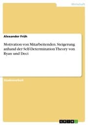 Cover von Motivation von Mitarbeitenden. Steigerung anhand der Self-Determination Theory von Ryan und Deci