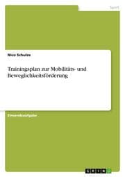 Cover von Trainingsplan zur Mobilitäts- und Beweglichkeitsförderung