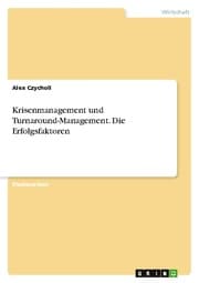 Cover von Krisenmanagement und Turnaround-Management. Die Erfolgsfaktoren