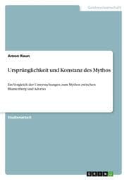 Cover von Ursprünglichkeit und Konstanz des Mythos