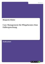 Cover von Case Management für Pflegeberater. Eine Fallbesprechung