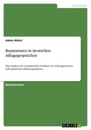 Cover von Reparaturen in deutschen Alltagsgesprächen