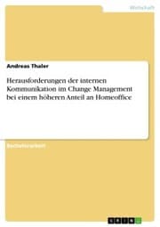 Cover von Herausforderungen der internen Kommunikation im Change Management bei einem höheren Anteil an Homeoffice