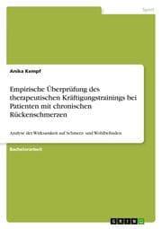Cover von Empirische Überprüfung des therapeutischen Kräftigungstrainings bei Patienten mit chronischen Rückenschmerzen