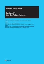 Cover von Denkschrift über Dr. Robert Kempner