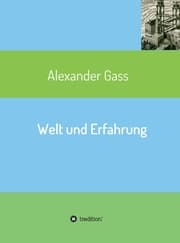 Cover von Welt und Erfahrung