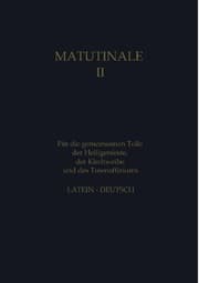 Cover von Matutinale II