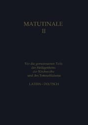 Cover von Matutinale II