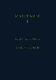 Cover von Matutinale I