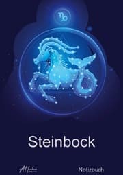 Cover von Sternzeichen Steinbock Notizbuch - Designed by Alfred Herler