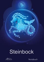 Cover von Sternzeichen Steinbock Notizbuch - Designed by Alfred Herler