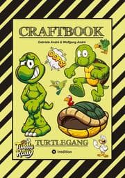 Cover von CRAFTBOOK - BASTELVORLAGE - LUSTIGES FAMILIENSPIEL - TURTLE RALLY - WITZIGE MOTIVE - KNIFFLIGE RÄTSEL & AUFGABEN - TURTLE