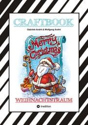 Cover von CRAFTBOOK - 100 LUSTIGE WEIHNACHTSMOTIVE - RÄTSEL - WEIHNACHTSREZEPT - FAMILIENSPIEL - SCHÖNE BESCHERUNG - SPASS