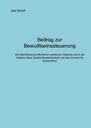 Cover von Beitrag zur Bewußtseinssteuerung