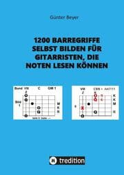 Cover von 1200 Barrégriffe selbst bilden für Gitarristen, die Noten lesen können