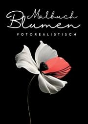 Cover von Malbuch Blumen Fotorealistisch
