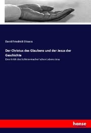 Cover von Der Christus des Glaubens und der Jesus der Geschichte