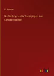 Cover von Die Stellung des Sachsenspiegels zum Schwabenspiegel