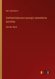 Cover von Gotthold Ephraim Lessing's sämmtliche Schriften