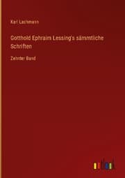Cover von Gotthold Ephraim Lessing's sämmtliche Schriften