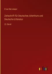 Cover von Zeitschrift für Deutsches Alterthum und Deutsche Litteratur